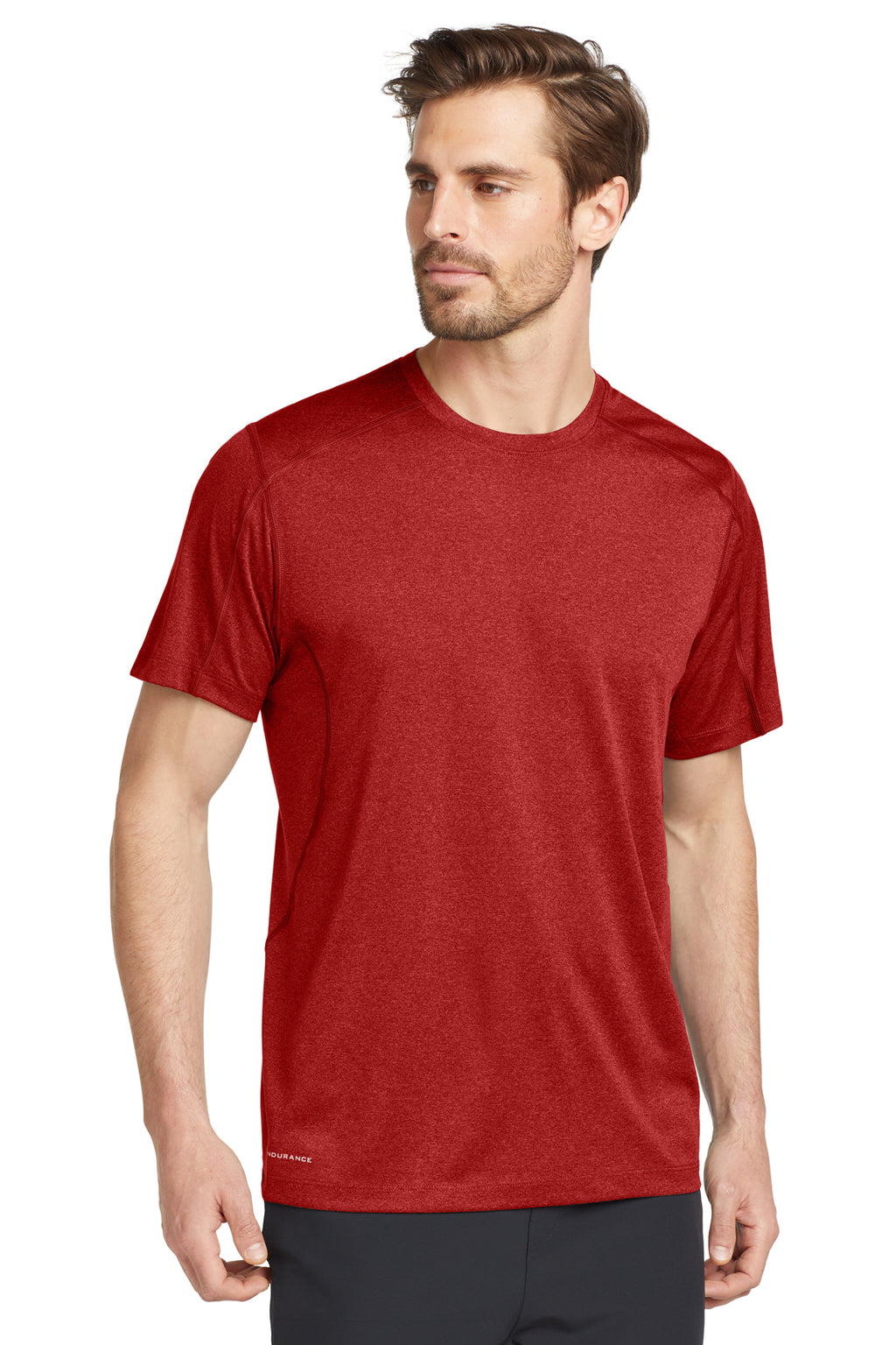 OGIO Endurance Pulse Crew Tee in Ripped Red - custom logo apparel by Buckeye Branding Co.