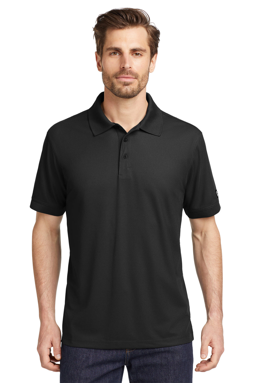 OGIO Caliber2.0 Polo in Blacktop - custom logo apparel by Buckeye Branding Co.