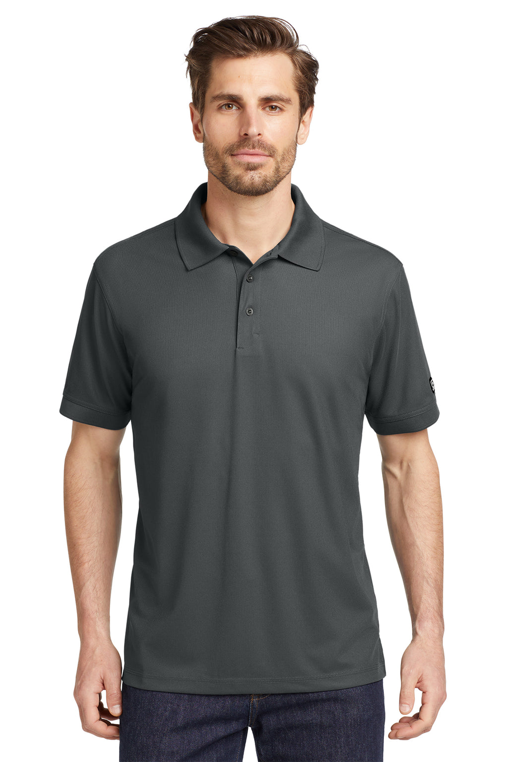 OGIO Caliber2.0 Polo in Diesel Grey - custom logo apparel by Buckeye Branding Co.