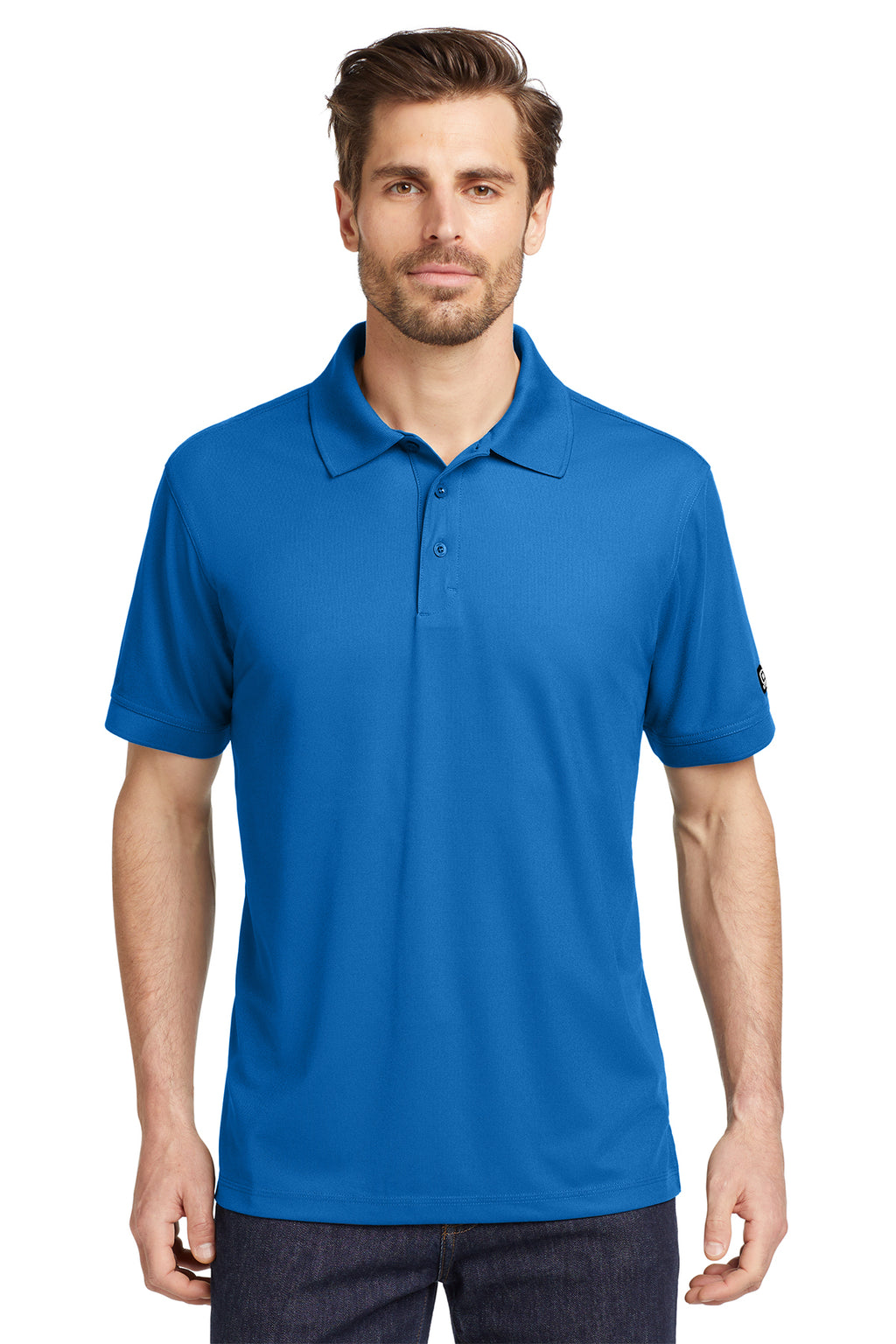 OGIO Caliber2.0 Polo in Electric Blue - custom logo apparel by Buckeye Branding Co.