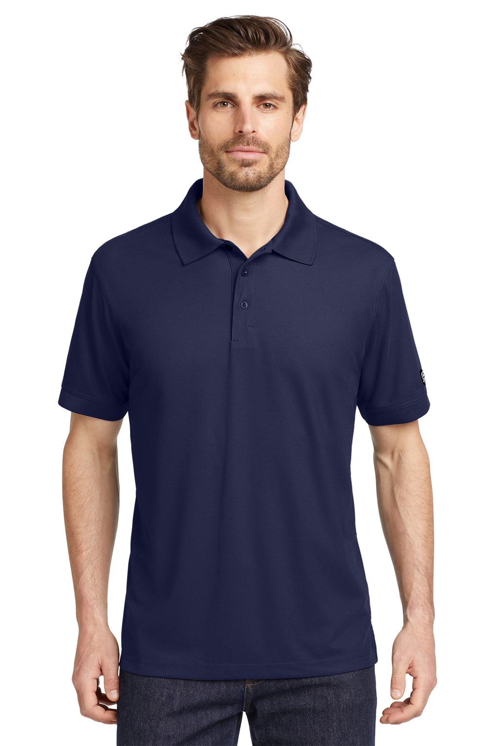 OGIO Caliber2.0 Polo in Navy - custom logo apparel by Buckeye Branding Co.