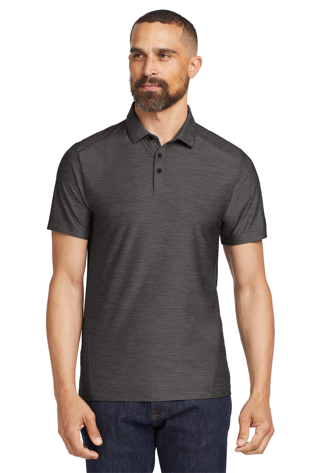 OGIO Slate Polo in Blacktop - custom logo apparel by Buckeye Branding Co.