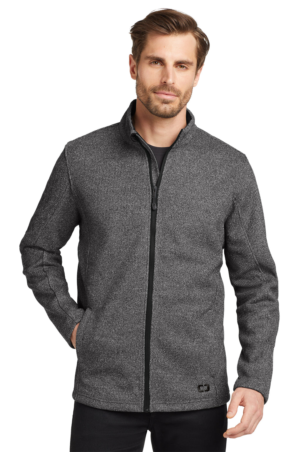 OGIO Grit Fleece Jacket in Diesel Grey Heather - custom logo apparel by Buckeye Branding Co.