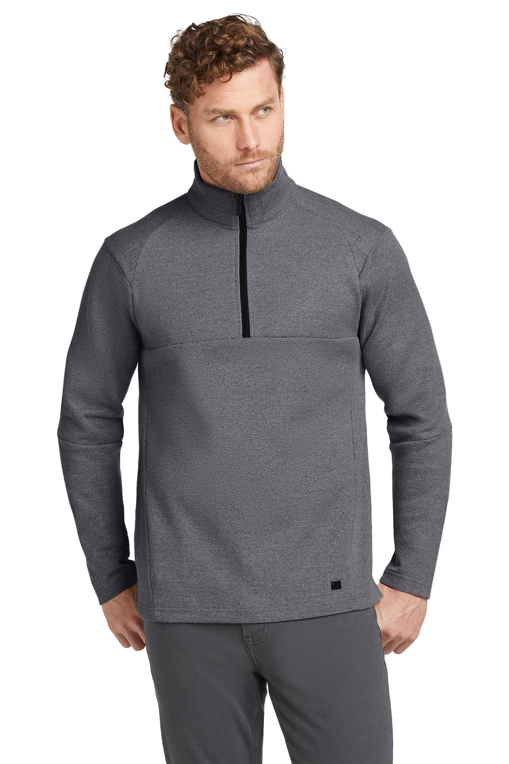OGIO Transition 1/4-Zip in Blacktop Heather - custom logo apparel by Buckeye Branding Co.