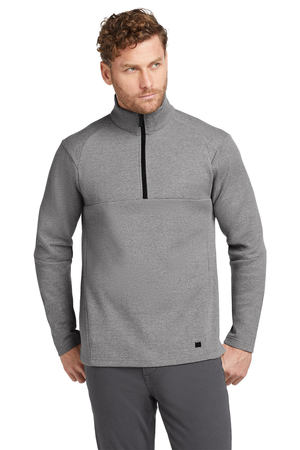 OGIO Transition 1/4-Zip in Petrol Grey Heather - custom logo apparel by Buckeye Branding Co.