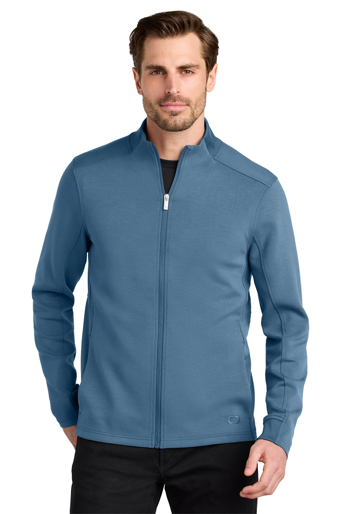 OGIO Transcend Full-Zip in Bluemist - custom logo apparel by Buckeye Branding Co.