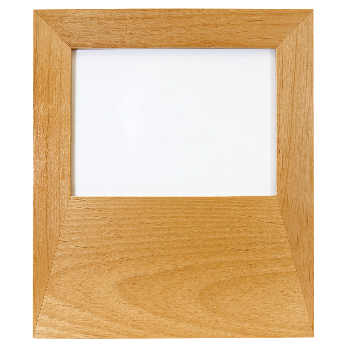 Engraved Red Alder Wood Photo Frame, blank before personalization