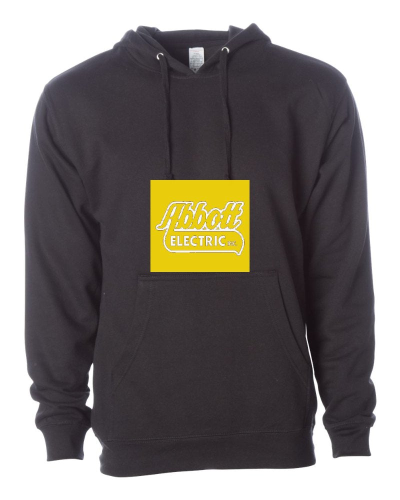 Abbott Electric Independent Trading Hoodie in Black (sample mockup)