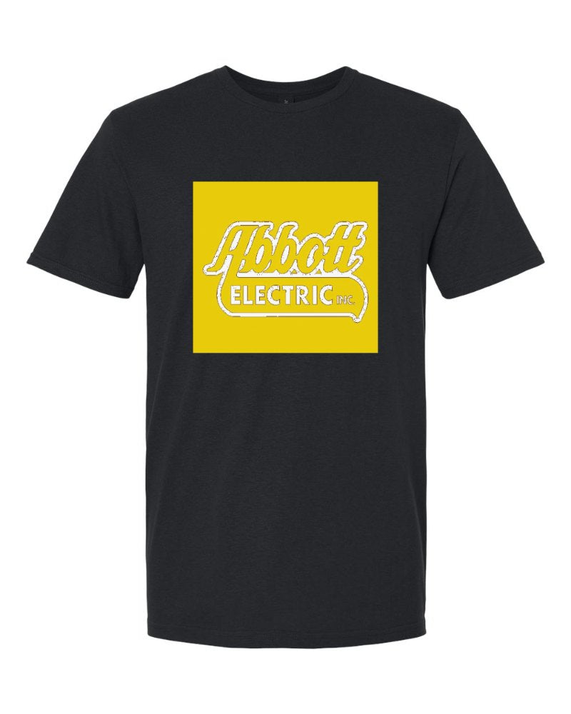 Abbott Electric Softstyle Tee in Black (sample mockup)