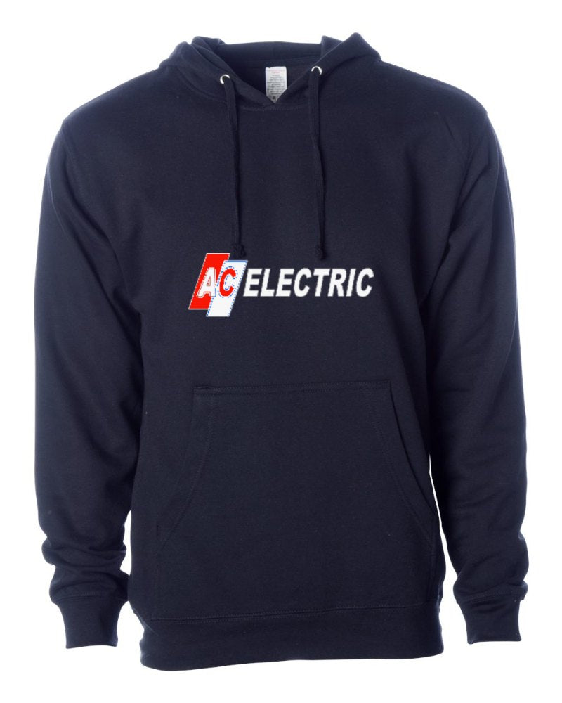AC Electric Independent Trading Hoodie in Classic Navy (sample mockup)