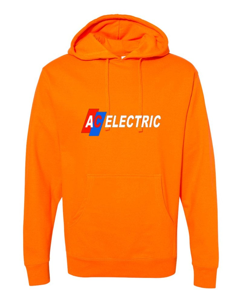 AC Electric Independent Trading Hoodie in Safety Orange (sample mockup)