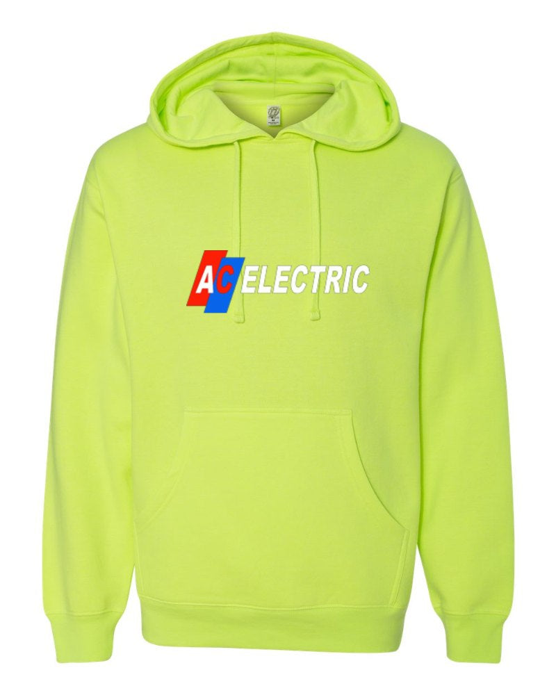 AC Electric Independent Trading Hoodie in Safety Yellow (sample mockup)
