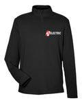 AC Electric Stretch Quarter-Zip in Black (sample mockup)