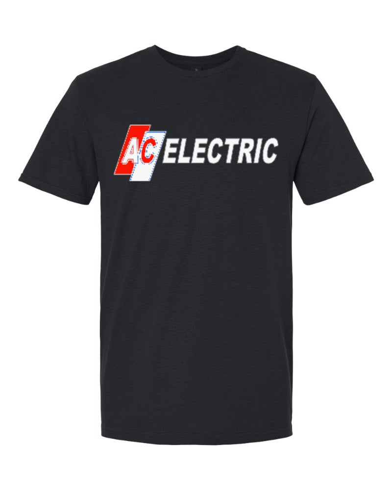 AC Electric Softstyle Tee in Black (sample mockup)