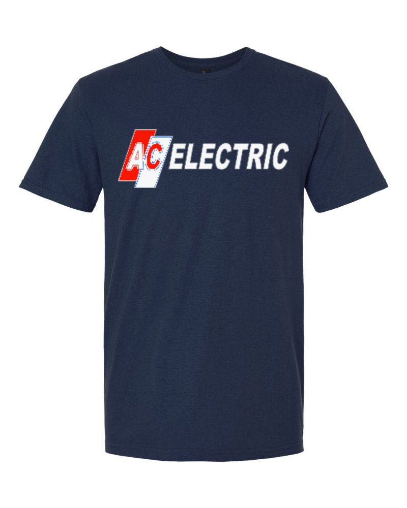 AC Electric Softstyle Tee in Navy (sample mockup)