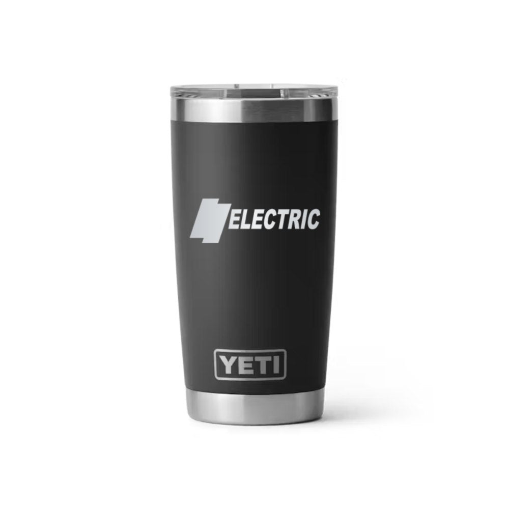 AC Electric YETI 20 oz Rambler in Black (sample mockup)