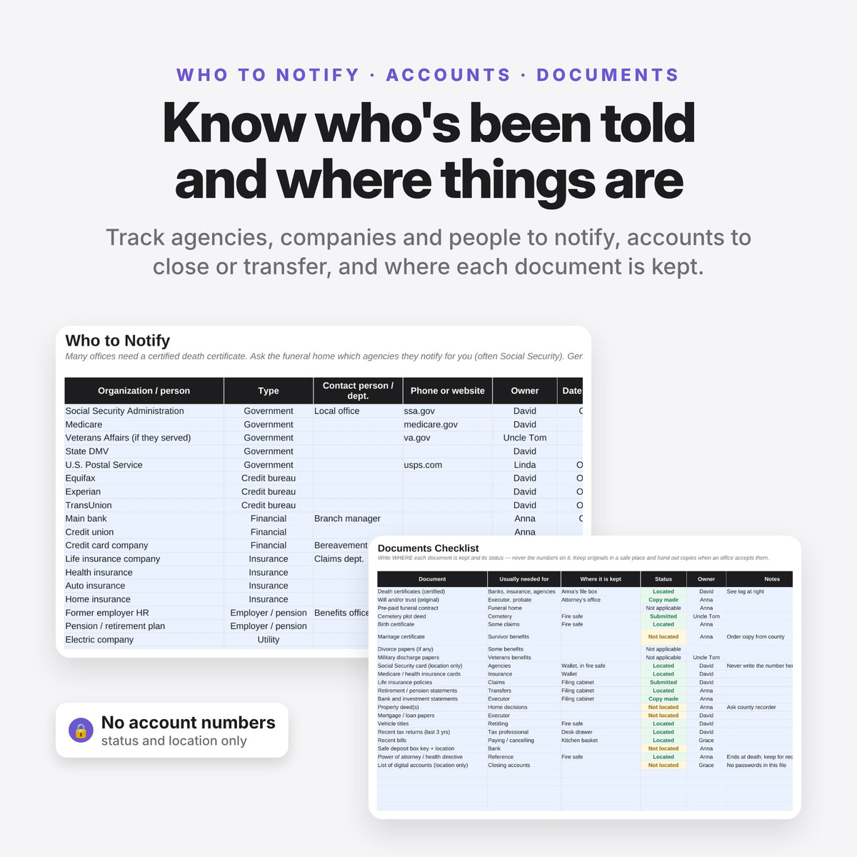 After a Loss Family Organizer & Checklist (Digital Download) — photo 6