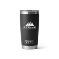 Alpine YETI 20 oz Rambler in Black (sample mockup)