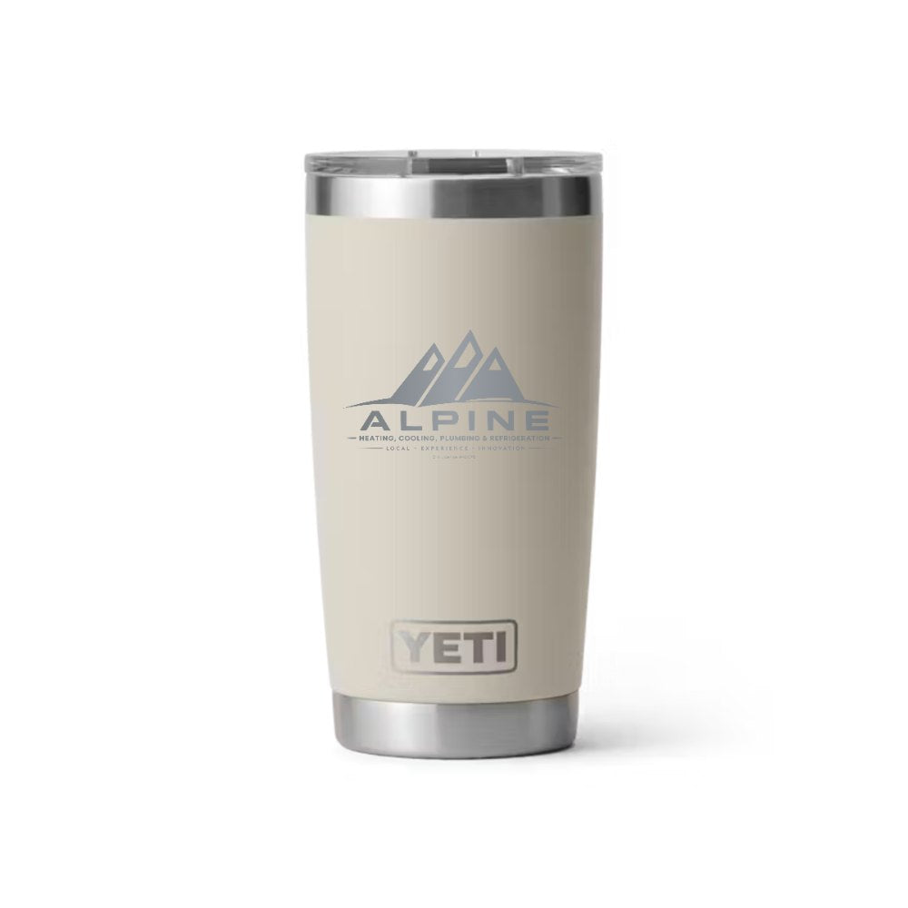 Alpine YETI 20 oz Rambler in Cape Taupe (sample mockup)