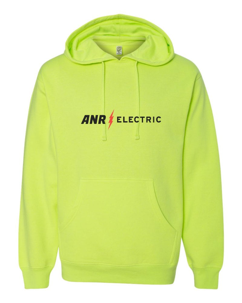 ANR Electric Independent Trading Hoodie in Safety Yellow (sample mockup)