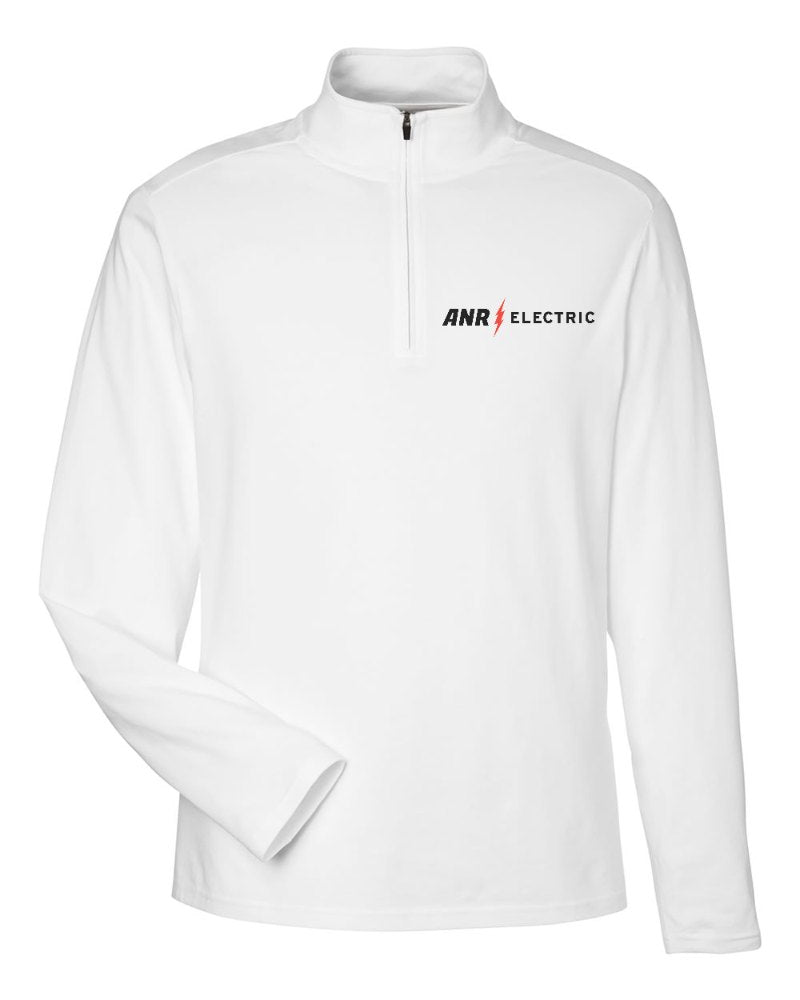 ANR Electric Stretch Quarter-Zip in White (sample mockup)