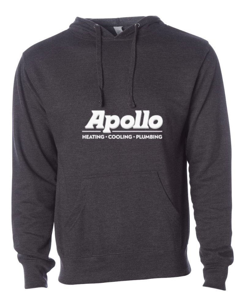 Apollo Independent Trading Hoodie in Charcoal Heather (sample mockup)