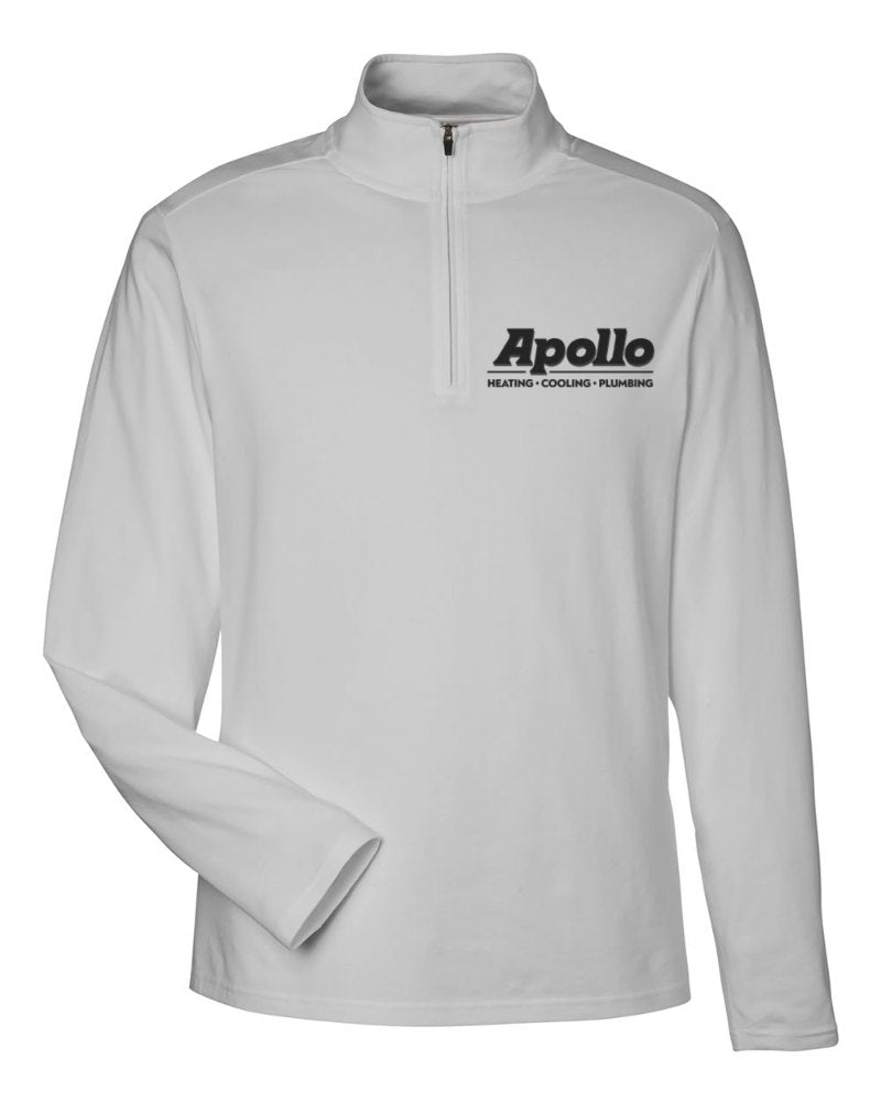 Apollo Stretch Quarter-Zip in Grey (sample mockup)