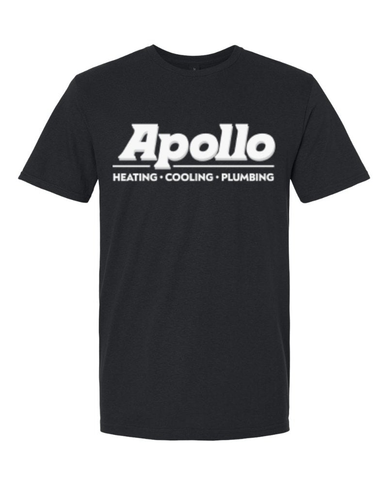 Apollo Softstyle Tee in Black (sample mockup)