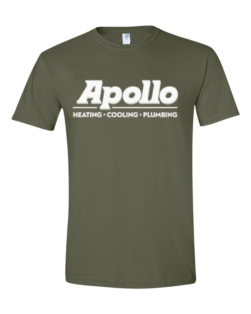 Apollo Softstyle Tee in Military Green (sample mockup)