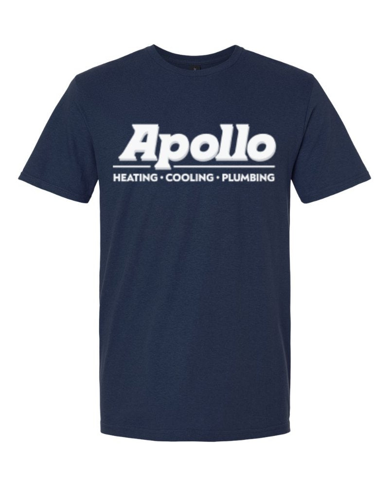 Apollo Softstyle Tee in Navy (sample mockup)