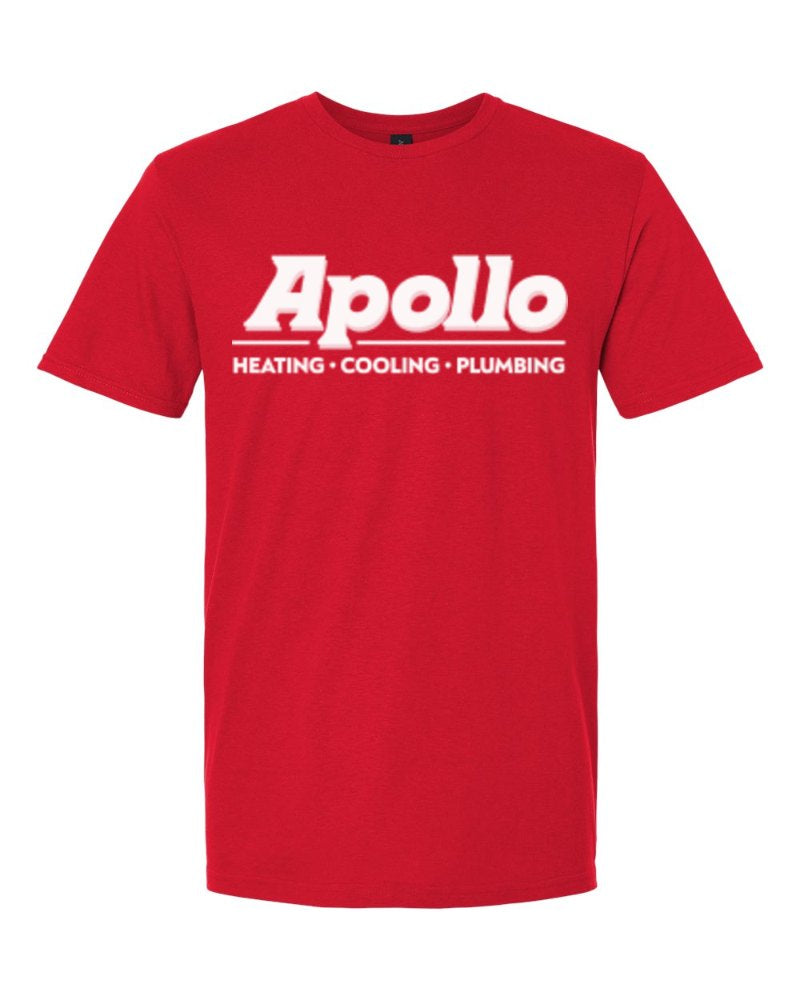 Apollo Softstyle Tee in Red (sample mockup)