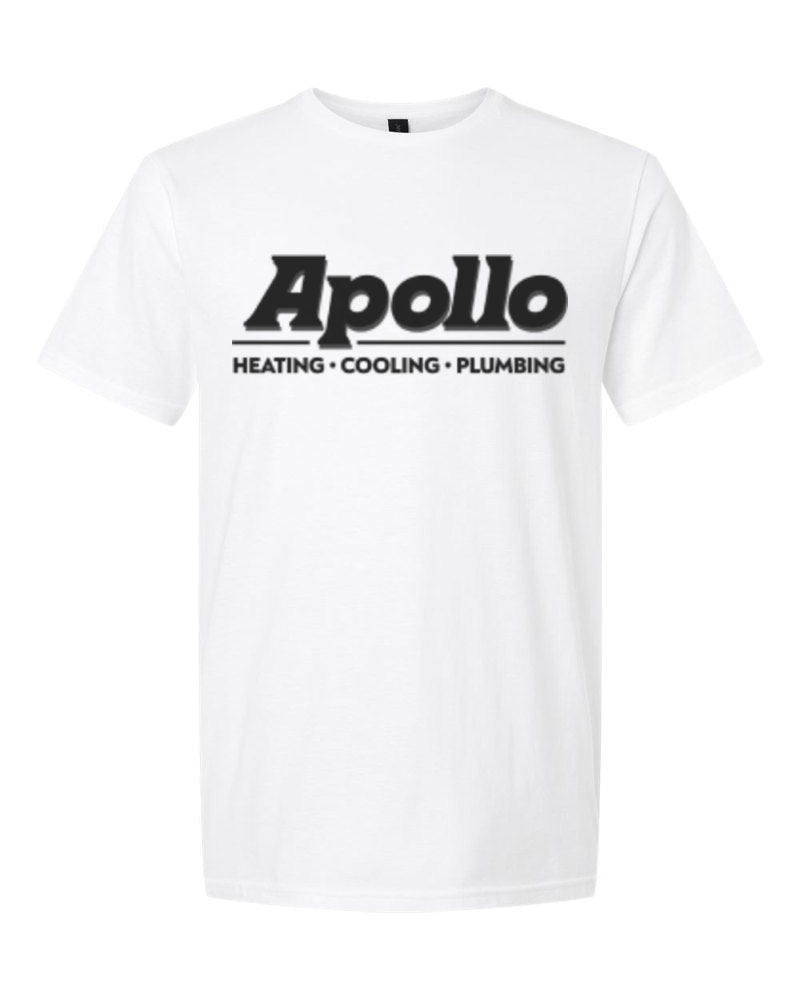 Apollo Softstyle Tee in White (sample mockup)