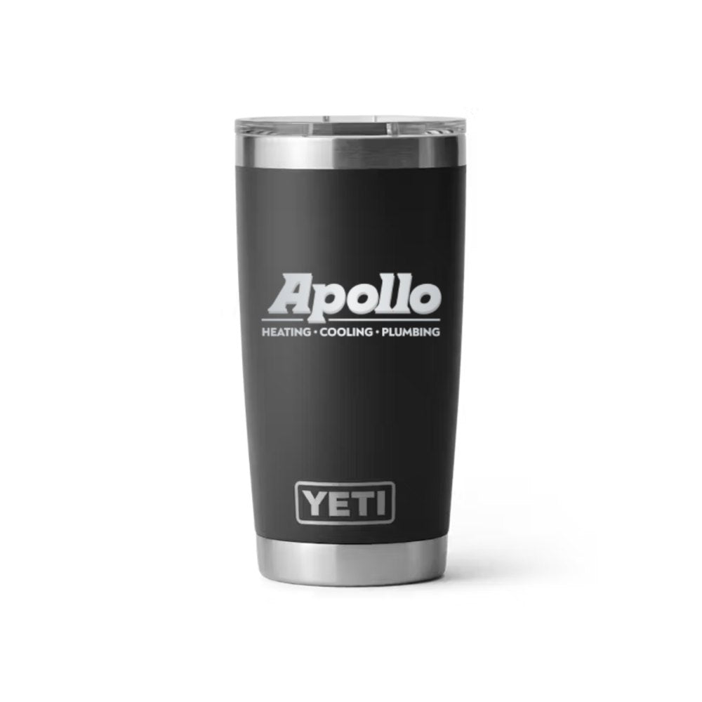 Apollo YETI 20 oz Rambler in Black (sample mockup)