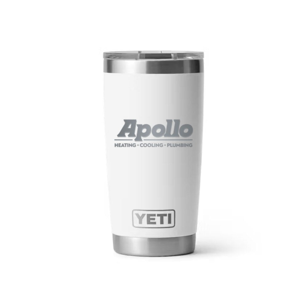 Apollo YETI 20 oz Rambler in White (sample mockup)