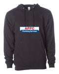 APPC Plumbing Independent Trading Hoodie in Black (sample mockup)