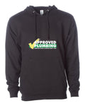 Approved Plumbing Independent Trading Hoodie in Black (sample mockup)