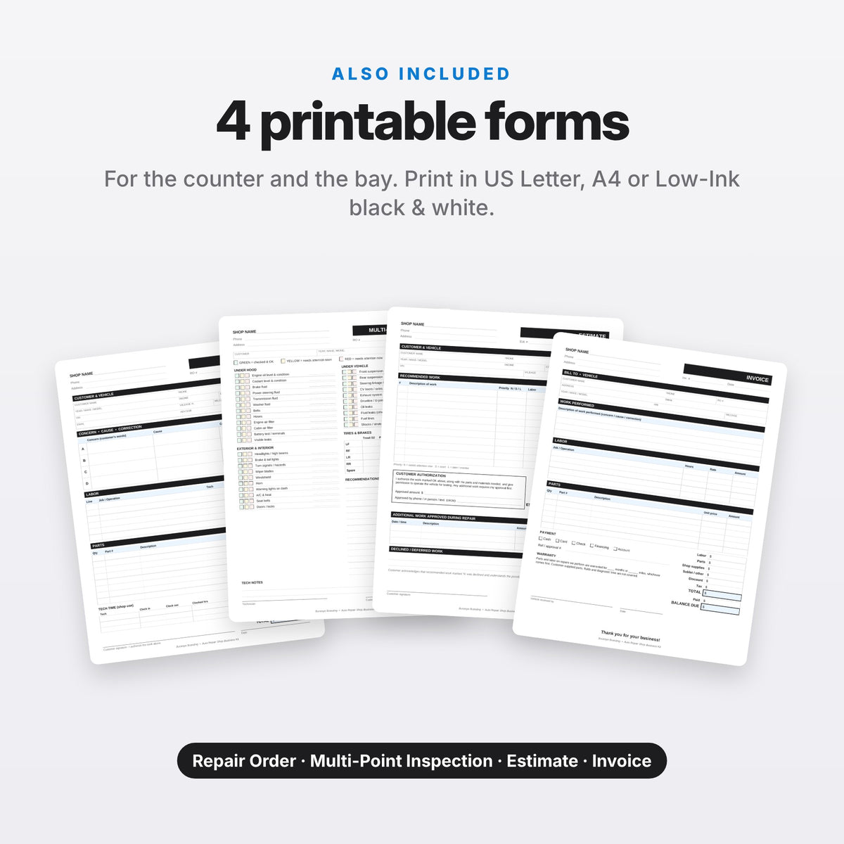 Auto Repair Shop Business Kit (Digital Download) — photo 8