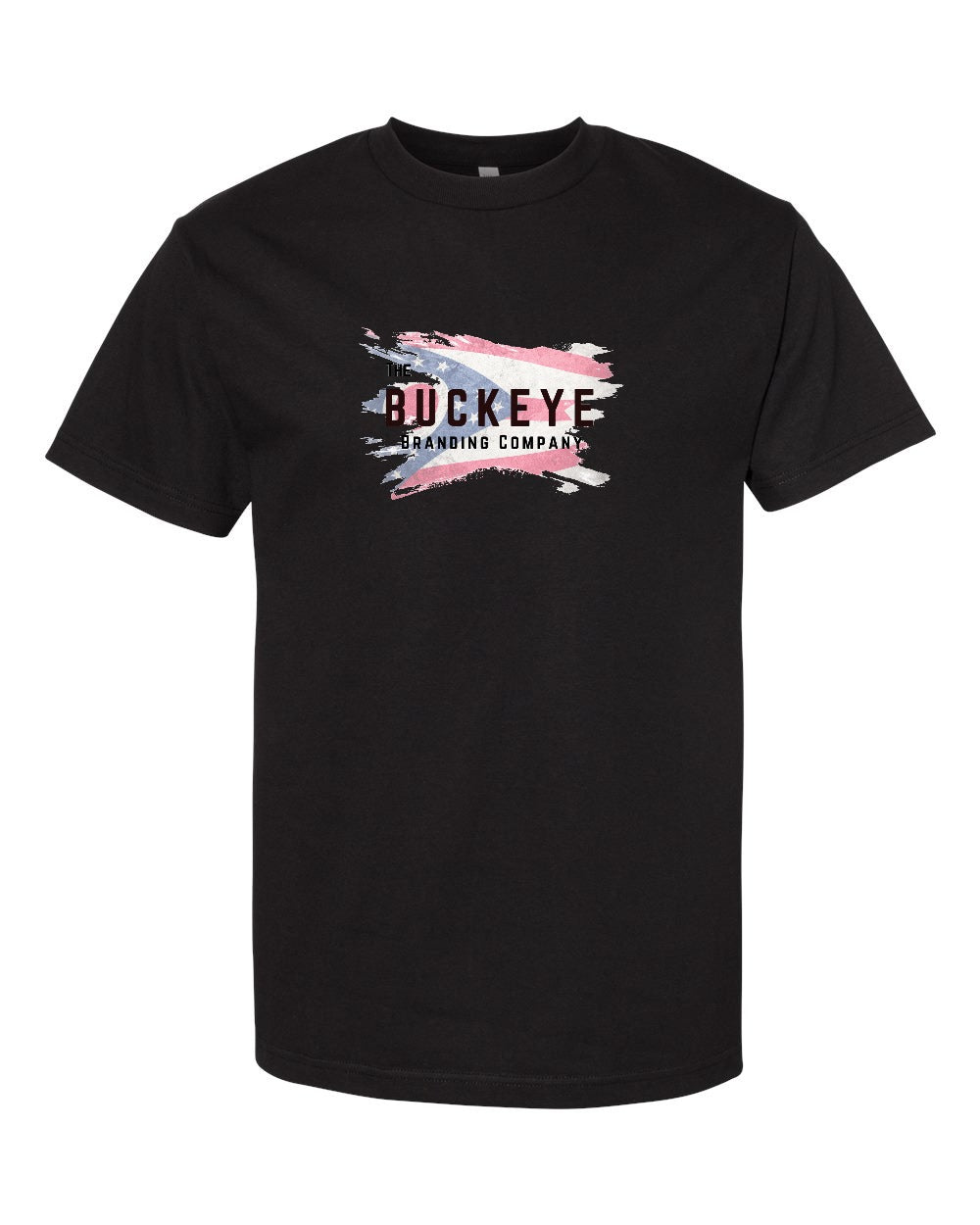 American Apparel Heavyweight Cotton Tee in Black with custom logo