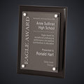 10 1/2" x 13" Black Piano Finish Floating Acrylic Plaque engraved award by Buckeye Branding Company, Copley OH