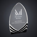 8" Black Cathedral Soaring Acrylic engraved award by Buckeye Branding Company, Copley OH