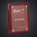 9" x 12" Rosewood Piano Finish Floating Acrylic Plaque engraved award by Buckeye Branding Company, Copley OH