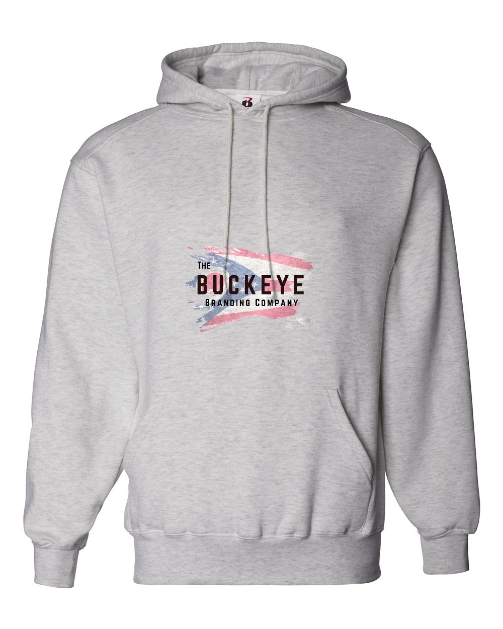 Badger Performance Fleece Moisture-Wicking Hoodie in Oxford with custom logo