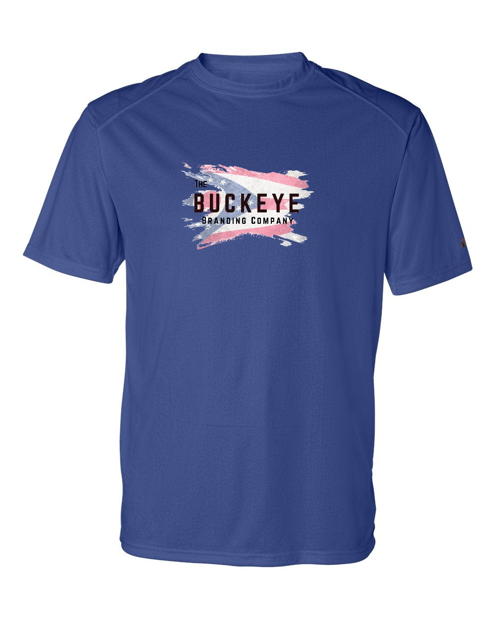Badger B-Core Moisture-Wicking Tee in Royal with custom logo