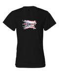 Badger Women's B-Core Moisture-Wicking Tee in Black with custom logo