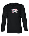 Badger Women's B-Core Moisture-Wicking Long Sleeve in Black with custom logo