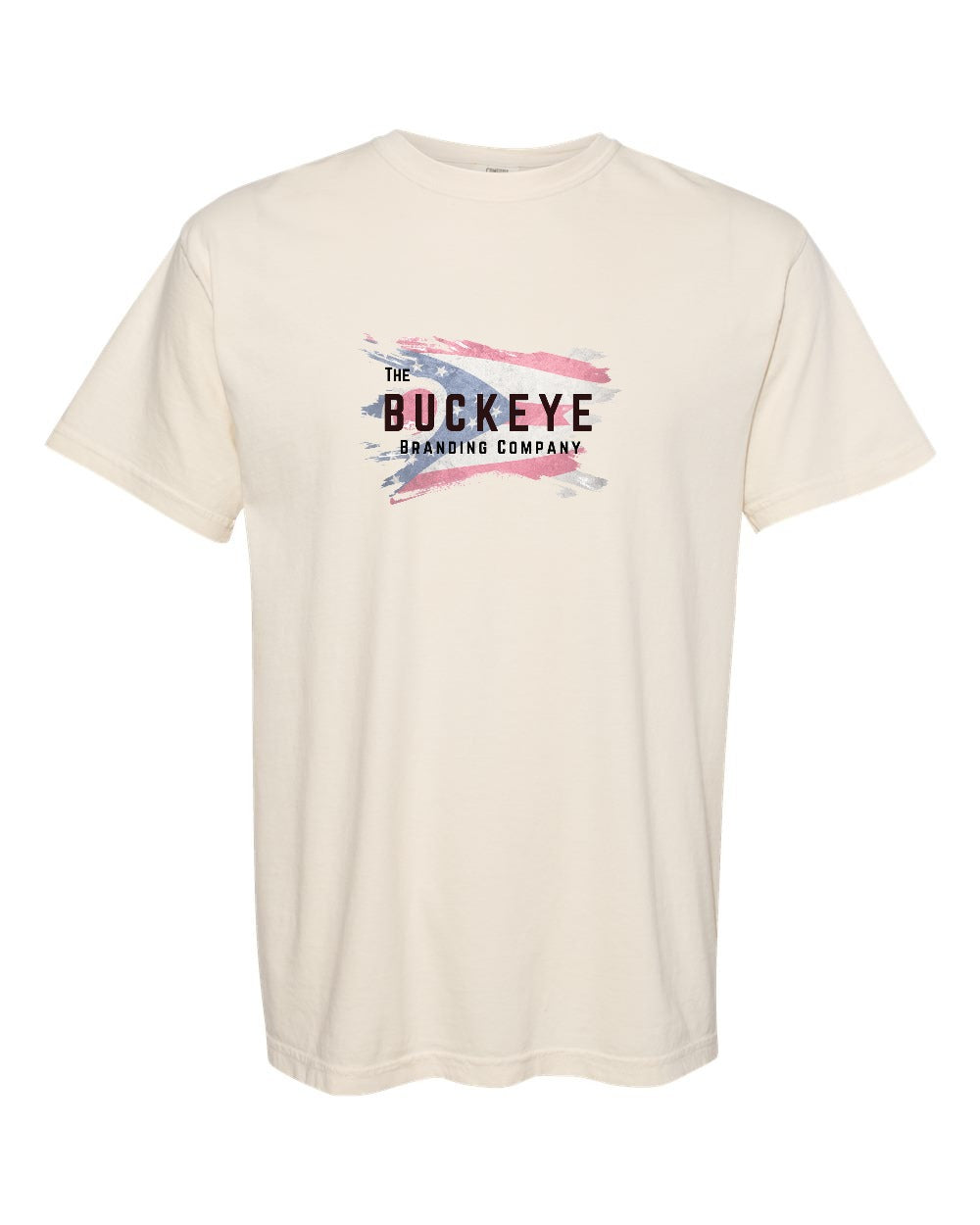 Comfort Colors Heavyweight Garment-Dyed Tee in Ivory with custom logo