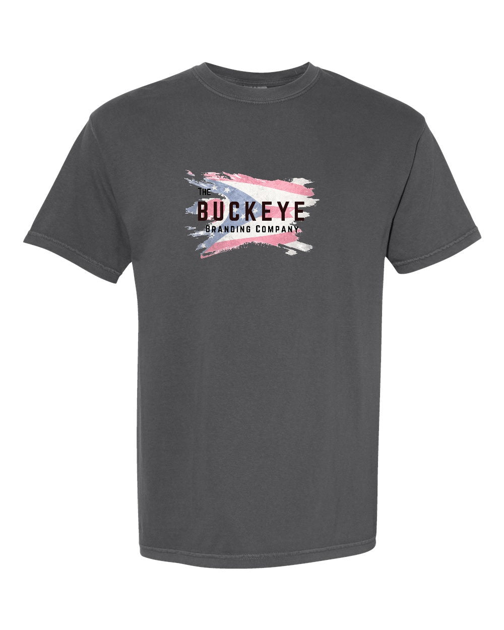 Comfort Colors Heavyweight Garment-Dyed Tee in Pepper with custom logo