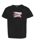 Comfort Colors Youth Garment-Dyed Tee in Black with custom logo