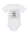 Design Your Own Baby Bodysuit in White - your design here