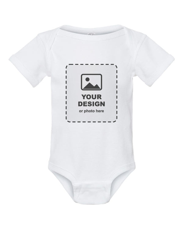 Design Your Own Baby Bodysuit in White - your design here